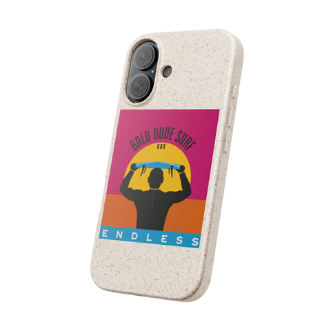 Bald Dude Surf Biodegradable Phone Case | Eco-Friendly Surfing Essentials