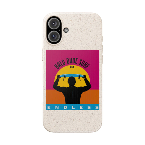Bald Dude Surf Biodegradable Phone Case | Eco-Friendly Surfing Essentials