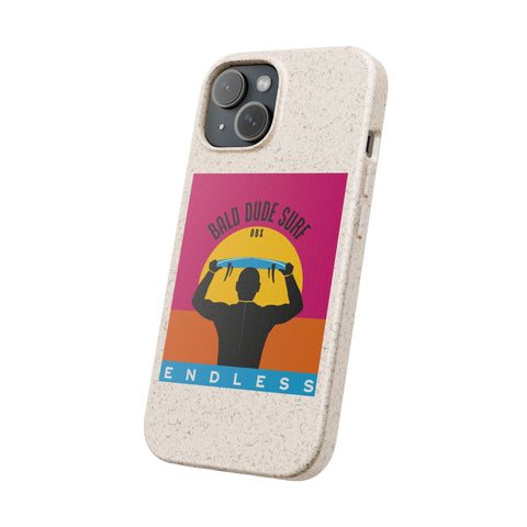 Bald Dude Surf Biodegradable Phone Case | Eco-Friendly Surfing Essentials