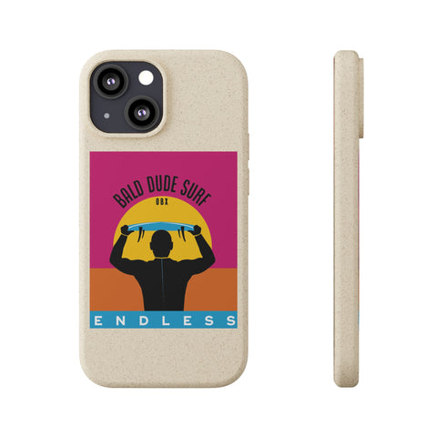 Bald Dude Surf Biodegradable Phone Case | Eco-Friendly Surfing Essentials