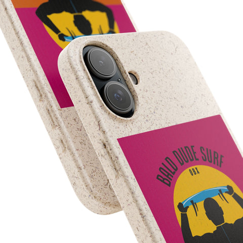 Bald Dude Surf Biodegradable Phone Case | Eco-Friendly Surfing Essentials