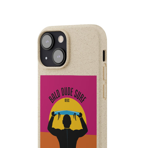 Bald Dude Surf Biodegradable Phone Case | Eco-Friendly Surfing Essentials