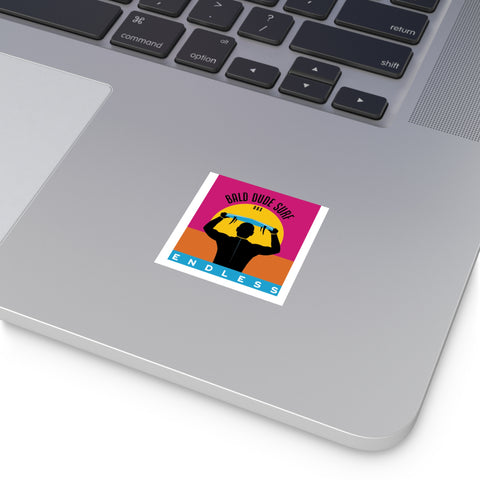 Bald Dude Surf Endless Summer Stickers