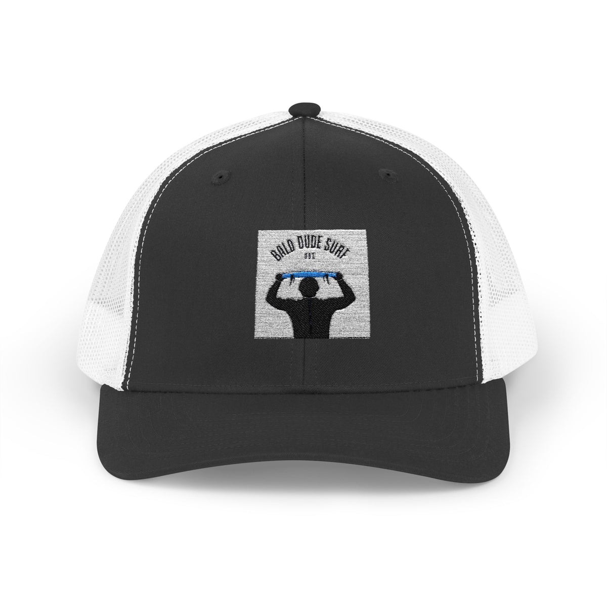 Bald Dude Surf Trucker Cap - Cool Snapback Hat for Surf Lovers