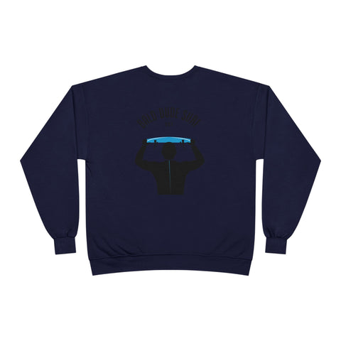 Bald Dude Surf Eco-Friendly Crewneck Sweatshirt