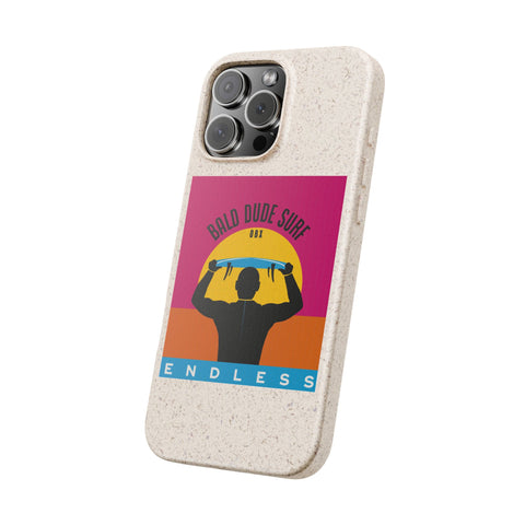 Bald Dude Surf Biodegradable Phone Case | Eco-Friendly Surfing Essentials