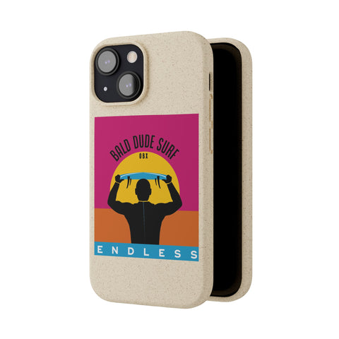 Bald Dude Surf Biodegradable Phone Case | Eco-Friendly Surfing Essentials