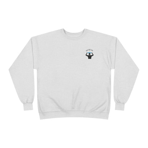 Bald Dude Surf Eco-Friendly Crewneck Sweatshirt
