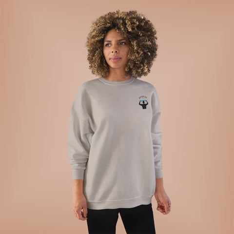 Bald Dude Surf Eco-Friendly Crewneck Sweatshirt