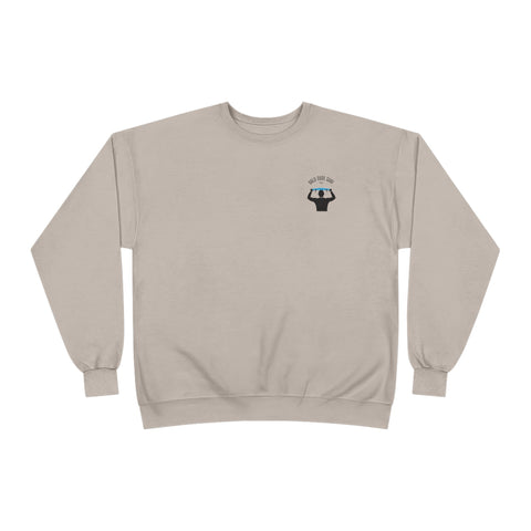 Bald Dude Surf Eco-Friendly Crewneck Sweatshirt