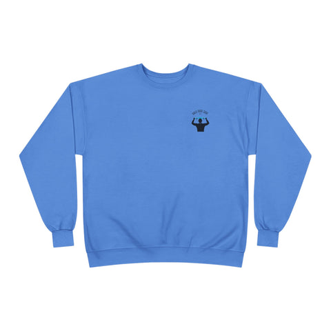 Bald Dude Surf Eco-Friendly Crewneck Sweatshirt