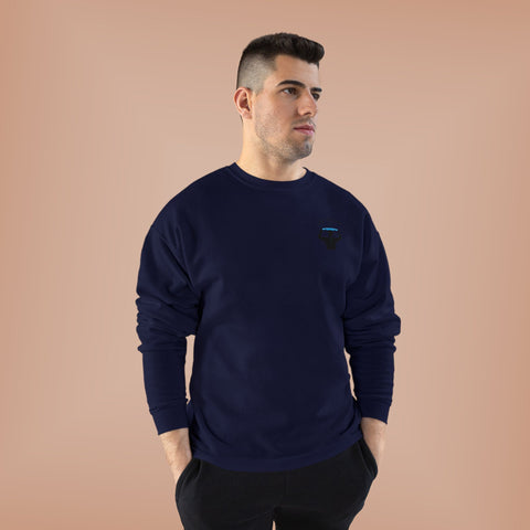 Bald Dude Surf Eco-Friendly Crewneck Sweatshirt
