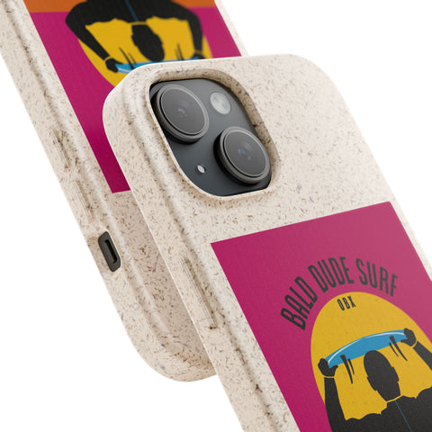 Bald Dude Surf Biodegradable Phone Case | Eco-Friendly Surfing Essentials