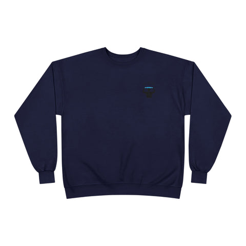 Bald Dude Surf Eco-Friendly Crewneck Sweatshirt