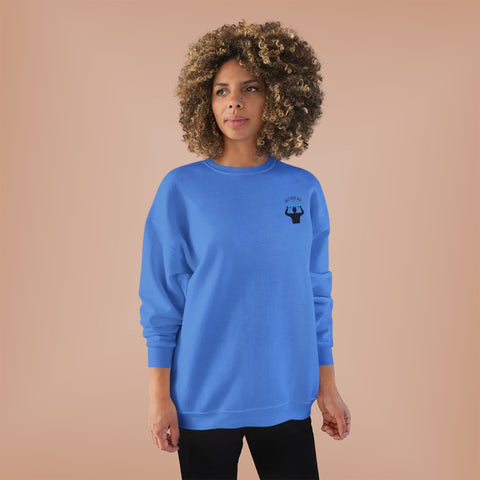 Bald Dude Surf Eco-Friendly Crewneck Sweatshirt