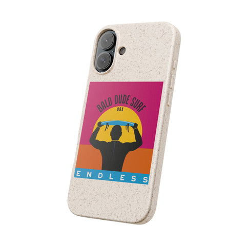 Bald Dude Surf Biodegradable Phone Case | Eco-Friendly Surfing Essentials