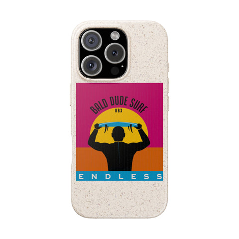 Bald Dude Surf Biodegradable Phone Case | Eco-Friendly Surfing Essentials