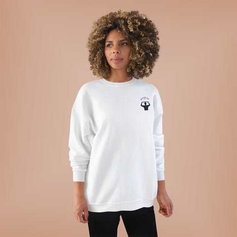 Bald Dude Surf Eco-Friendly Crewneck Sweatshirt